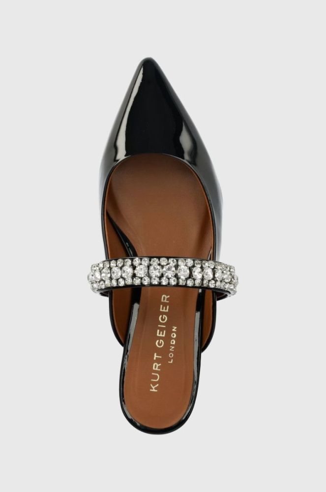 Шкіряні шльопанці Kurt Geiger London Princely жіночі колір чорний 1808900309 фото 4
