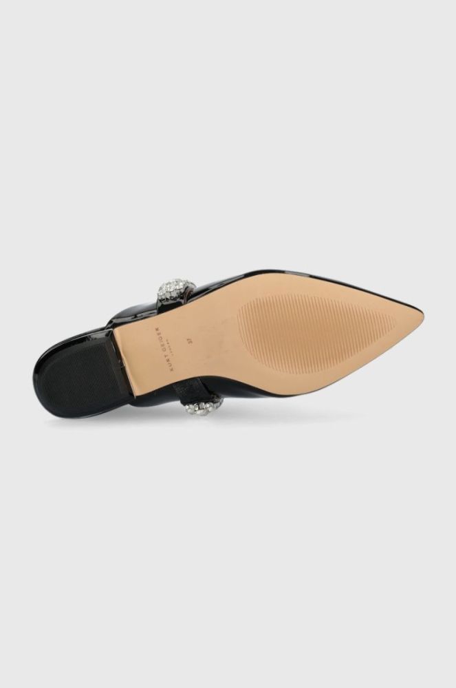 Шкіряні шльопанці Kurt Geiger London Princely жіночі колір чорний 1808900309 фото 5