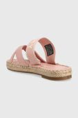 Шльопанці Tommy Hilfiger SEASONAL WEBBING SANDAL жіночі колір рожевий FW0FW07181