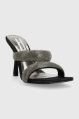 Шльопанці Steve Madden Jetsetter жіночі колір чорний на шпильці SM11002266