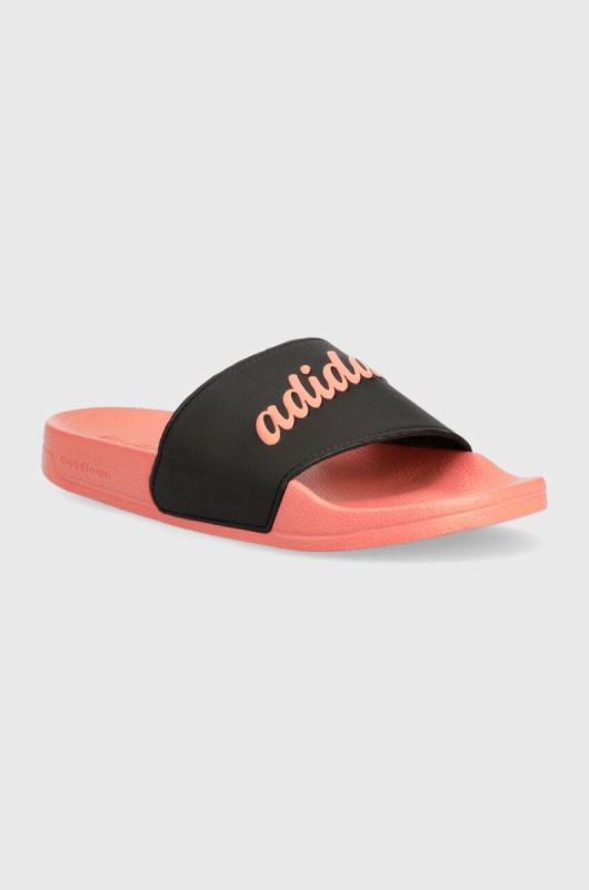 Шльопанці adidas жіночі колір помаранчевий фото 2