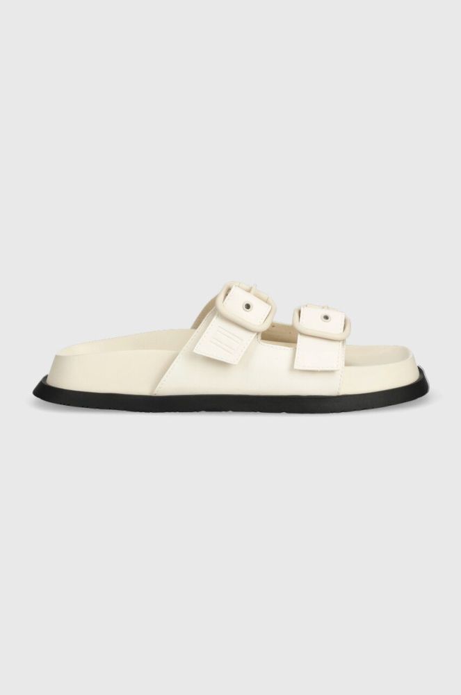 Шльопанці Tommy Jeans FANCY SANDAL жіночі колір бежевий EN0EN02136