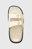 Шльопанці Tommy Jeans FANCY SANDAL жіночі колір бежевий EN0EN02136