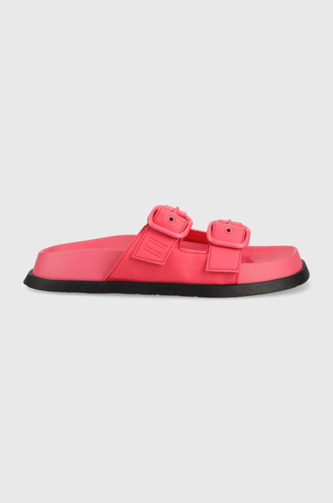 Шльопанці Tommy Jeans FANCY SANDAL жіночі колір рожевий EN0EN02136