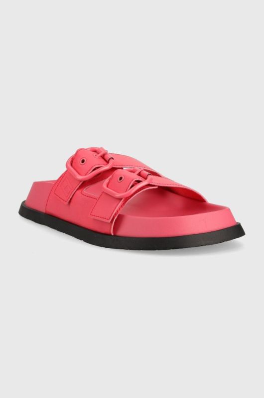 Шльопанці Tommy Jeans FANCY SANDAL жіночі колір рожевий EN0EN02136 фото 2