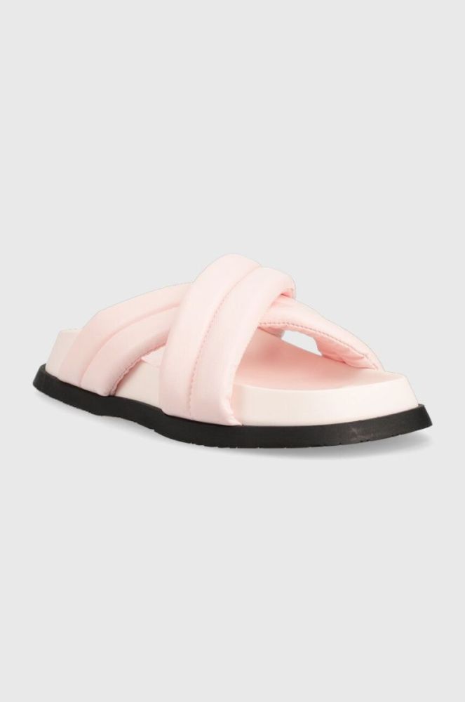 Шльопанці Tommy Jeans FANCY PADDED SANDAL жіночі колір рожевий EN0EN02175 фото 2