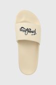 Шльопанці Tommy Jeans GRAPHIC POOL SLIDE жіночі колір бежевий EN0EN02178 Шльопанці Tommy Jeans GRAPHIC POOL SLIDE жіночі колір бежевий EN0EN02178
