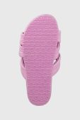 Шльопанці Billabong жіночі колір рожевий на платформі
