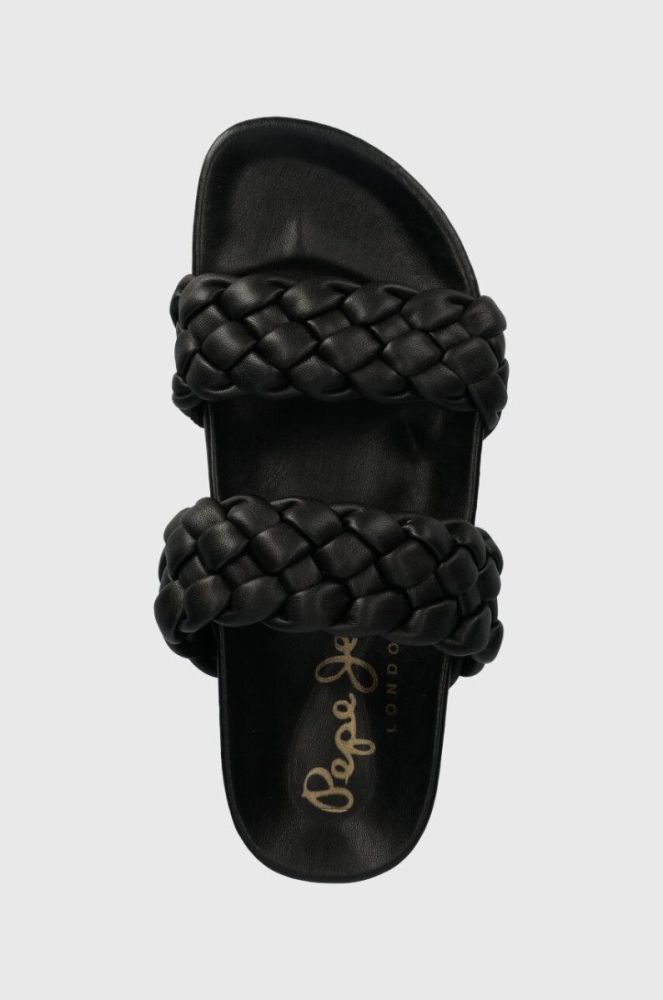 Шльопанці Pepe Jeans OBAN жіночі колір чорний PLS90609 фото 4