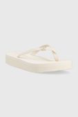 В'єтнамки Tommy Hilfiger TH MONOGRAM FLAT SANDAL жіночі колір білий на платформі FW0FW06964