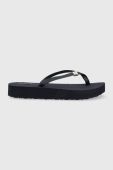 В'єтнамки Tommy Hilfiger TH MONOGRAM FLAT SANDAL жіночі колір бежевий на платформі FW0FW06964