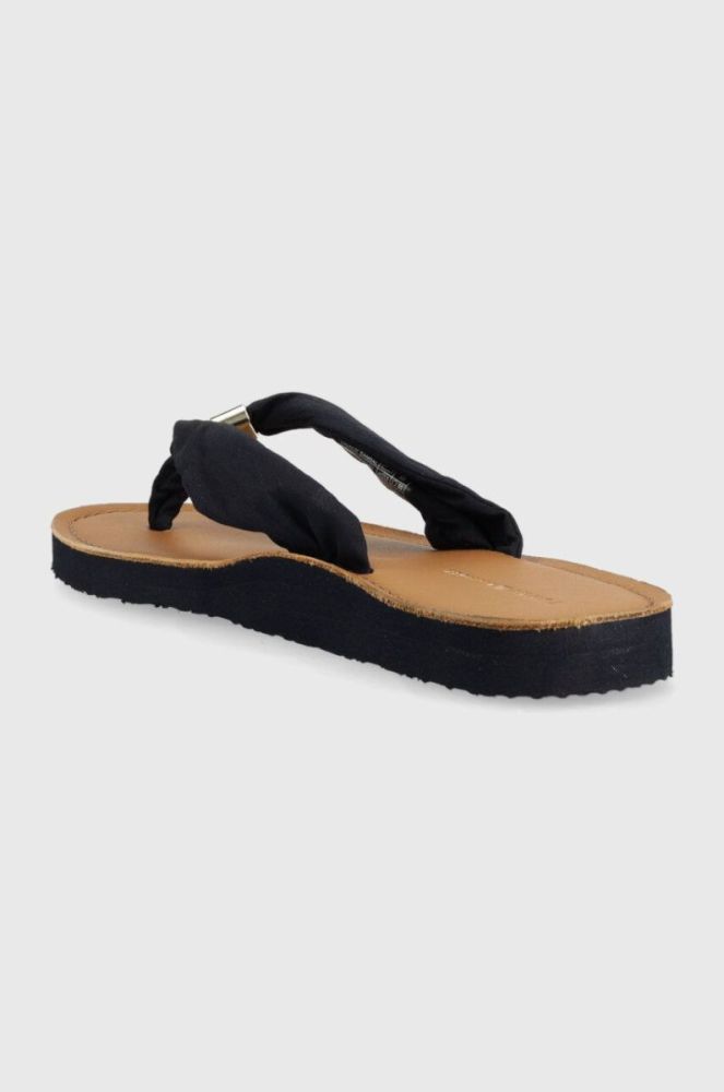 В'єтнамки Tommy Hilfiger TH ELEVATED BEACH SANDAL жіночі колір синій на плоскому ходу FW0FW06985 фото 3