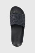 Шльопанці Tommy Hilfiger TH MONOGRAM POOL SLIDE жіночі колір синій FW0FW06987