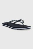 В'єтнамки Tommy Hilfiger TOMMY ESSENTIAL BEACH SANDAL жіночі колір синій на плоскому ходу FW0FW07141