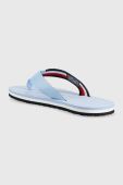 В'єтнамки Tommy Hilfiger TOMMY ESSENTIAL ROPE SANDAL жіночі на плоскому ходу FW0FW07142 колір блакитний