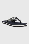 В'єтнамки Tommy Hilfiger TOMMY WEBBING SANDAL жіночі колір синій на плоскому ходу FW0FW07143