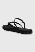 В'єтнамки Tommy Hilfiger TH MONOGRAM STRAP SANDAL жіночі колір чорний на плоскому ходу FW0FW07146