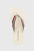 В'єтнамки Tommy Hilfiger TOMMY ESSENTIAL COMFORT SANDAL жіночі колір білий на плоскому ходу FW0FW07147