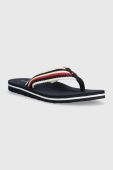 В'єтнамки Tommy Hilfiger TOMMY ESSENTIAL COMFORT SANDAL жіночі колір синій на плоскому ходу FW0FW07147