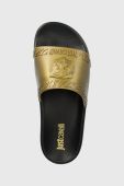 Шльопанці Just Cavalli жіночі колір золотий 74RB3SZ2