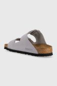 Замшеві шльопанці Birkenstock Arizona Big Buckle жіночі колір фіолетовий 1024090 1024090-PurFog