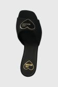 Шльопанці Love Moschino жіночі колір чорний на шпильці JA28335G0GIM0000