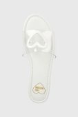 Шльопанці Love Moschino жіночі колір білий JA28441G0GIRD99A
