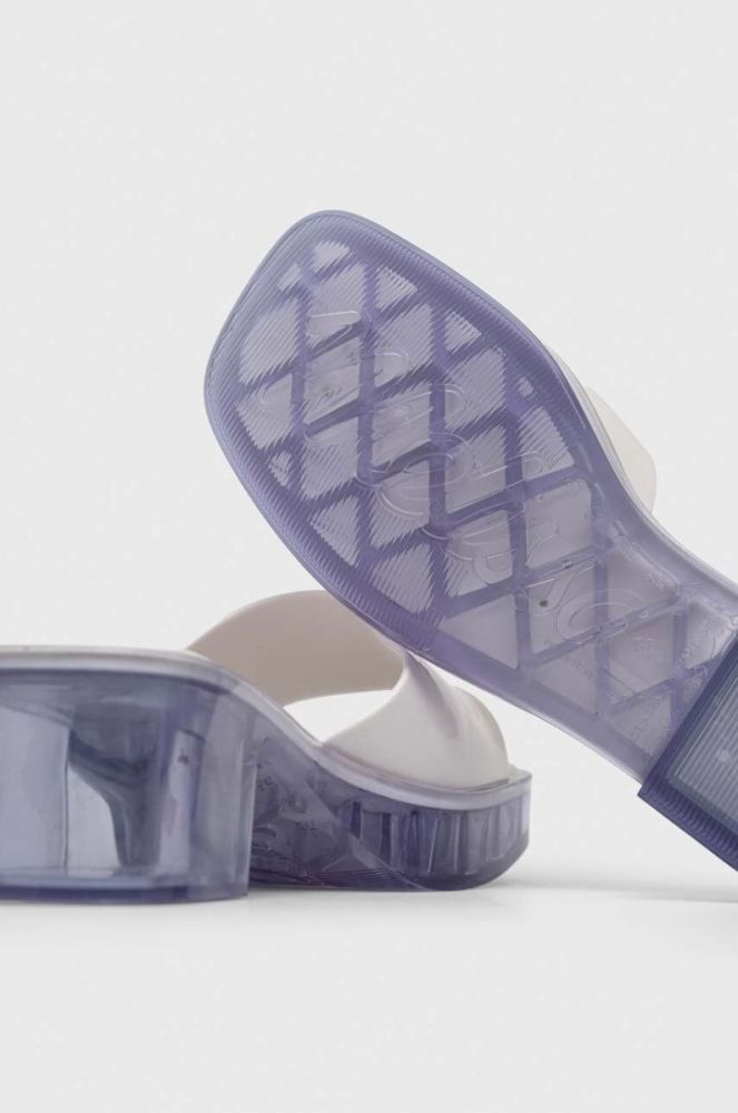 Шльопанці Melissa MELISSA SHAPE AD жіночі колір білий каблук блок M.32955.52063 фото 3