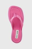 В'єтнамки Steve Madden Gwen жіночі колір рожевий на платформі SM11002392