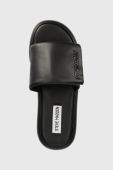 Шльопанці Steve Madden Swoosh жіночі колір чорний на платформі SM11002446