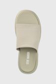 Шльопанці Steve Madden Throw back жіночі колір сірий на платформі SM11002450