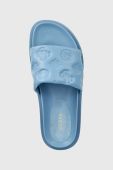 Шльопанці Guess FABETZA жіночі  FL6BZT ELE19 колір блакитний
