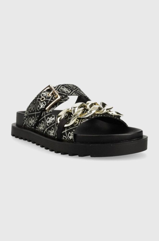 Шльопанці Guess FATEMA жіночі колір чорний FL6FAT FAL03 фото 2