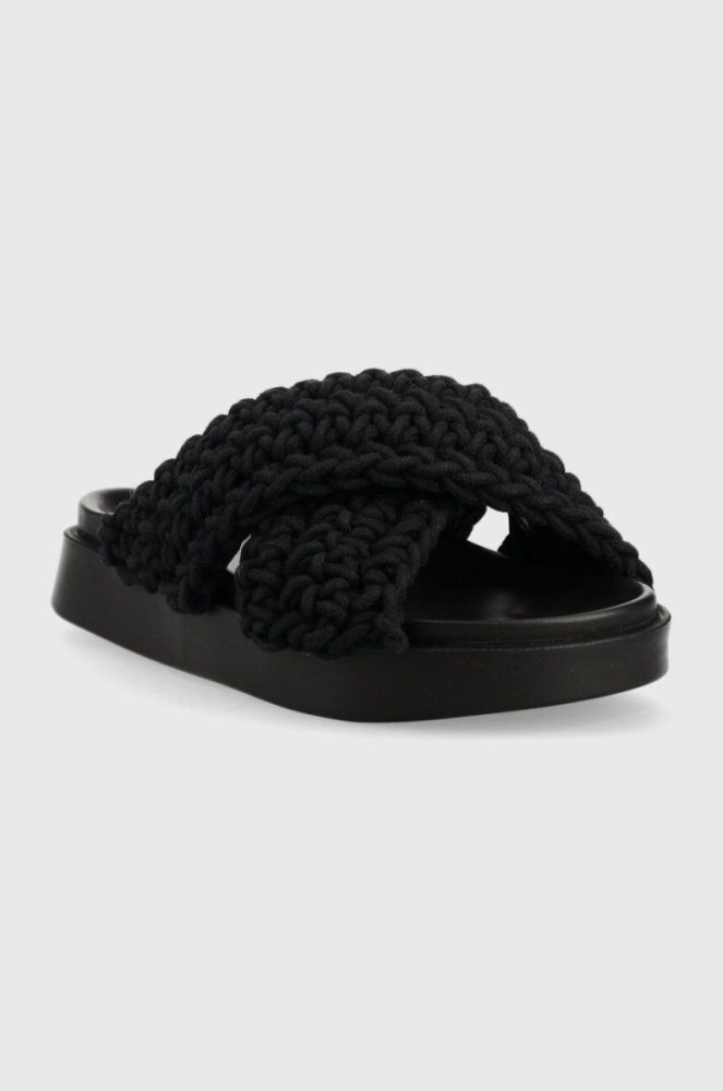 Шльопанці Inuikii Woven жіночі колір чорний 70104-105 фото 2