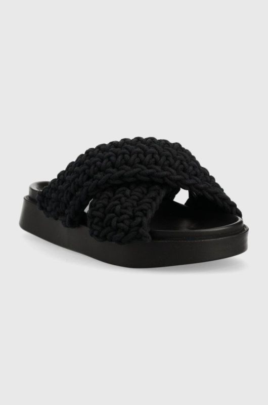 Шльопанці Inuikii Woven жіночі колір чорний 70104-105 фото 2