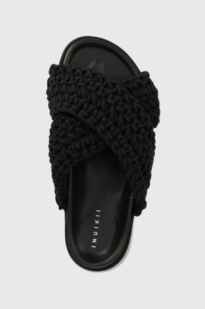 Шльопанці Inuikii Woven жіночі колір чорний 70104-105 фото 4
