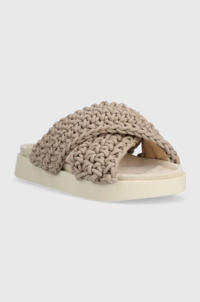 Шльопанці Inuikii Woven жіночі колір бежевий 70104-105 фото 2