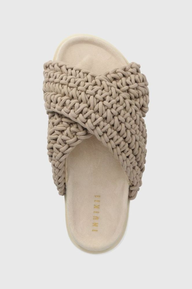 Шльопанці Inuikii Woven жіночі колір бежевий 70104-105 фото 4