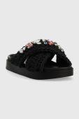 Шльопанці Inuikii Woven Stones жіночі колір чорний 70104-106