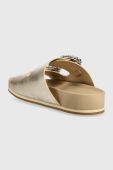 Шкіряні шльопанці Mexx Lia жіночі колір золотий MXSY008202W
