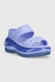 Шльопанці Crocs Classic Mega Crush Sandal жіночі колір фіолетовий на платформі 207989 207989.5Q6-5Q6