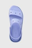 Шльопанці Crocs Classic Mega Crush Sandal жіночі колір фіолетовий на платформі 207989 207989.5Q6-5Q6