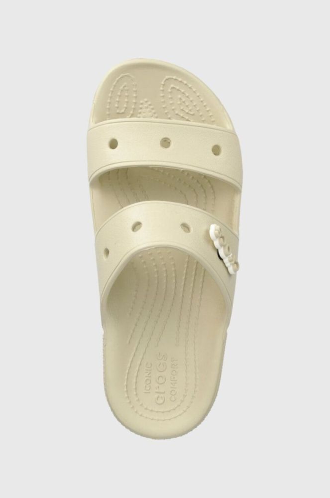 Шльопанці Crocs Classic Sandal жіночі колір бежевий 206761 206761.2Y2-2Y2 фото 4