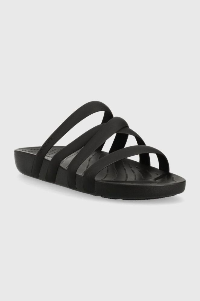 Шльопанці Crocs Splash Strappy Sandal жіночі колір чорний 208217 фото 2