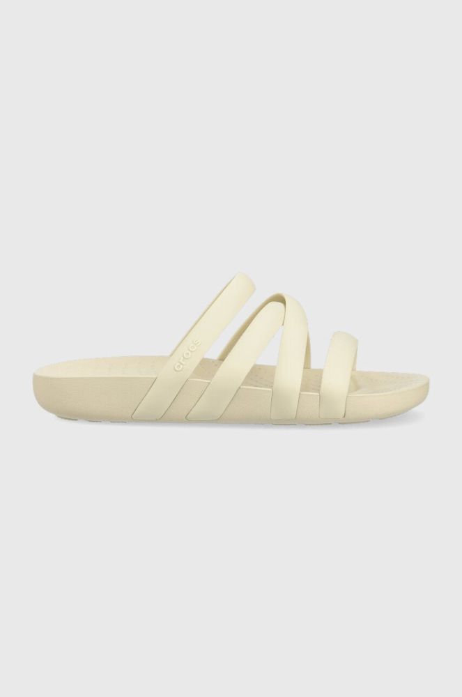 Шльопанці Crocs Splash Strappy Sandal жіночі колір бежевий 208217