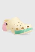Шльопанці Crocs Classic Platform Ombre Clog жіночі колір бежевий на платформі 208278 208278.1FR-1FR