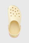 Шльопанці Crocs Classic Platform Ombre Clog жіночі колір бежевий на платформі 208278 208278.1FR-1FR