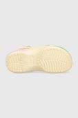 Шльопанці Crocs Classic Platform Ombre Clog жіночі колір бежевий на платформі 208278 208278.1FR-1FR