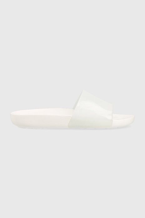Шльопанці Crocs Splash Glossy Slide жіночі колір білий 208538