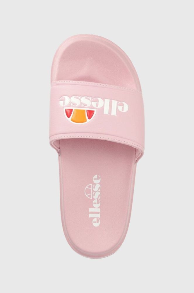 Шльопанці Ellesse жіночі колір рожевий на платформі фото 4